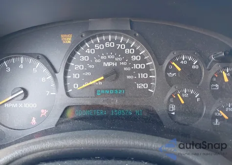 2003 Chevrolet Trailblazer Ltz из США, поврежденный, VIN 1GNDS13S532199366